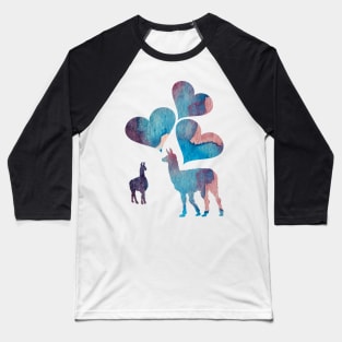 Llamas art Baseball T-Shirt